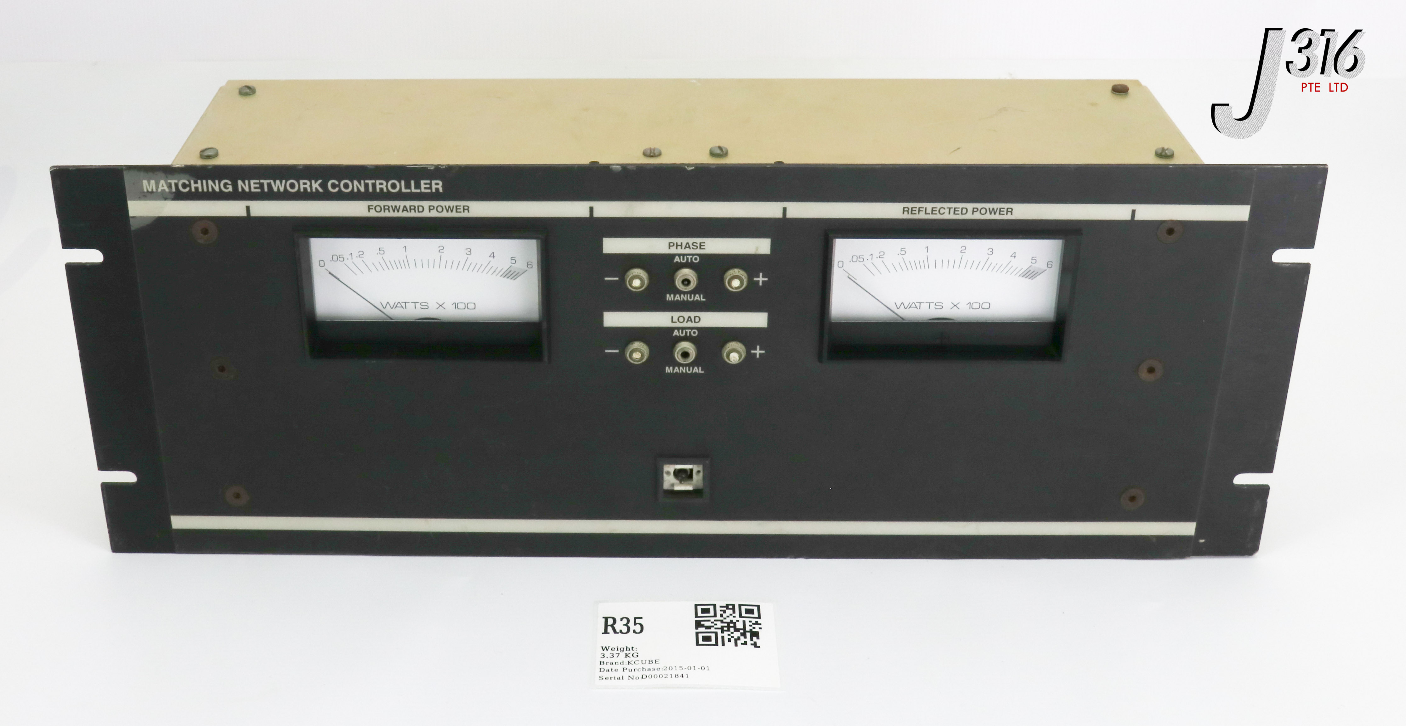 R35 KCUBE RF SYSTEMS MATCHING NETWORK CONTROLLER, P/N: 101-0307